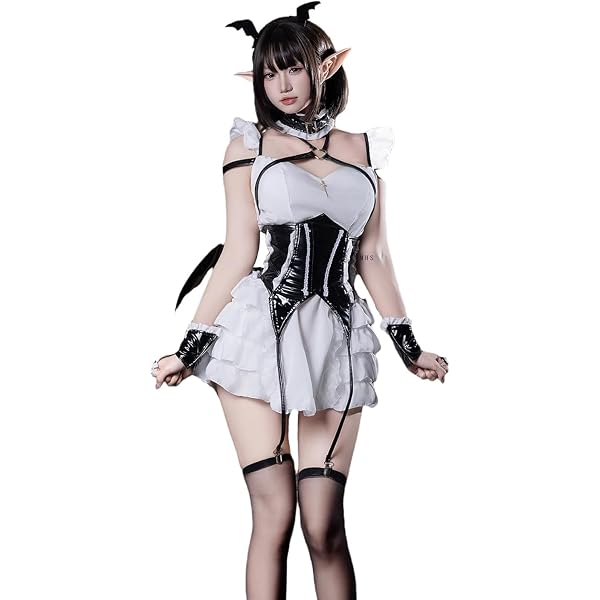 Amazon | [Malymoon] コスプレ 小物 羽 羽根 黒 レザー デビル 悪魔